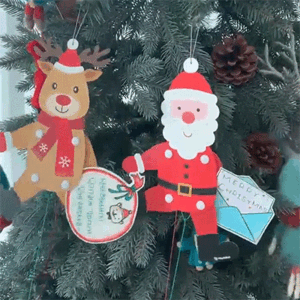 맘아트 DIY 페이퍼 무빙 산타 루돌프 만들기 1개 키트 종이공예 크리스마스만들기