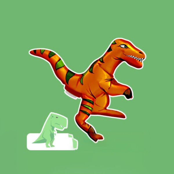 맘아트 컬러룬 색칠풍선 그리기풍선 공룡 티라노사우루스
