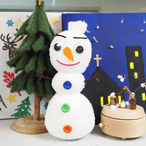 맘아트 DIY 양말 눈사람 만들기 키트 크리스마스만들기 인형 장식